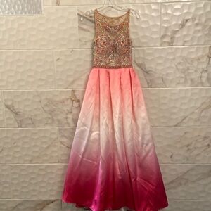 Envious Couture by Karishma Creations Formal Gown With Ombré Skirt